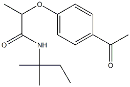  2-(4-acetylphenoxy)-N-(2-methylbutan-2-yl)propanamide