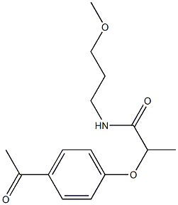 2-(4-acetylphenoxy)-N-(3-methoxypropyl)propanamide|