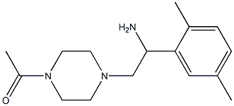 2-(4-acetylpiperazin-1-yl)-1-(2,5-dimethylphenyl)ethanamine Struktur