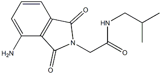 2-(4-amino-1,3-dioxo-2,3-dihydro-1H-isoindol-2-yl)-N-(2-methylpropyl)acetamide Structure