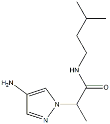 2-(4-amino-1H-pyrazol-1-yl)-N-(3-methylbutyl)propanamide|