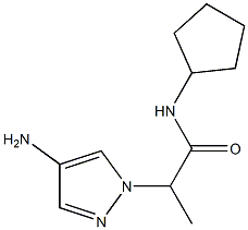 2-(4-amino-1H-pyrazol-1-yl)-N-cyclopentylpropanamide