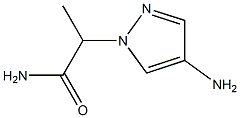 2-(4-amino-1H-pyrazol-1-yl)propanamide Struktur