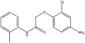 2-(4-amino-2-chlorophenoxy)-N-(2-methylphenyl)acetamide Structure