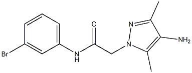 2-(4-amino-3,5-dimethyl-1H-pyrazol-1-yl)-N-(3-bromophenyl)acetamide