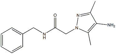 2-(4-amino-3,5-dimethyl-1H-pyrazol-1-yl)-N-benzylacetamide 结构式