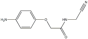 2-(4-aminophenoxy)-N-(cyanomethyl)acetamide Structure