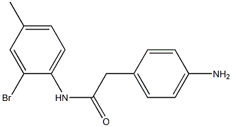 2-(4-aminophenyl)-N-(2-bromo-4-methylphenyl)acetamide