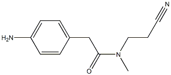 2-(4-aminophenyl)-N-(2-cyanoethyl)-N-methylacetamide