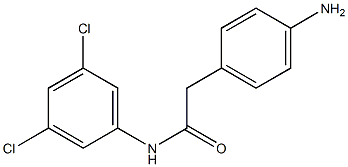2-(4-aminophenyl)-N-(3,5-dichlorophenyl)acetamide Structure