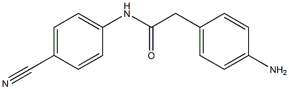 2-(4-aminophenyl)-N-(4-cyanophenyl)acetamide 结构式