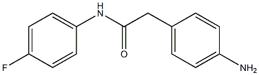 2-(4-aminophenyl)-N-(4-fluorophenyl)acetamide Structure