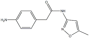 2-(4-aminophenyl)-N-(5-methylisoxazol-3-yl)acetamide Struktur