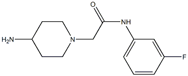 2-(4-aminopiperidin-1-yl)-N-(3-fluorophenyl)acetamide