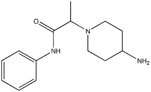 2-(4-aminopiperidin-1-yl)-N-phenylpropanamide Structure