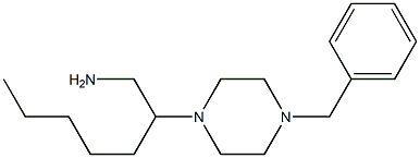 2-(4-benzylpiperazin-1-yl)heptan-1-amine Struktur