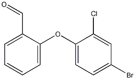 2-(4-bromo-2-chlorophenoxy)benzaldehyde Struktur