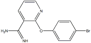 2-(4-bromophenoxy)pyridine-3-carboximidamide 化学構造式