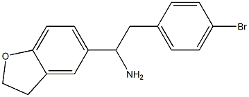 2-(4-bromophenyl)-1-(2,3-dihydro-1-benzofuran-5-yl)ethan-1-amine Struktur