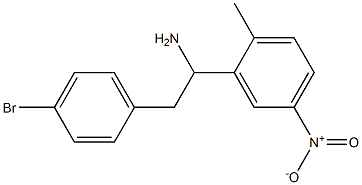  2-(4-bromophenyl)-1-(2-methyl-5-nitrophenyl)ethan-1-amine