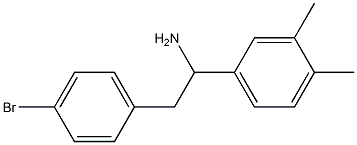 2-(4-bromophenyl)-1-(3,4-dimethylphenyl)ethan-1-amine 结构式