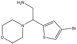 2-(4-bromothiophen-2-yl)-2-(morpholin-4-yl)ethan-1-amine Structure