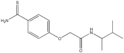 2-(4-carbamothioylphenoxy)-N-(3-methylbutan-2-yl)acetamide 结构式
