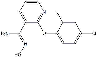 2-(4-chloro-2-methylphenoxy)-N'-hydroxypyridine-3-carboximidamide|