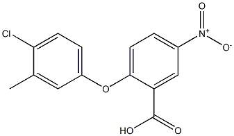 2-(4-chloro-3-methylphenoxy)-5-nitrobenzoic acid Structure