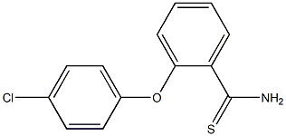  2-(4-chlorophenoxy)benzene-1-carbothioamide