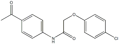 2-(4-chlorophenoxy)-N-(4-acetylphenyl)acetamide