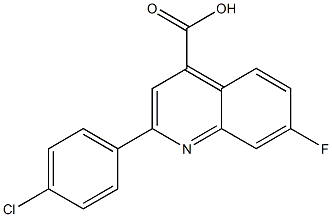 2-(4-chlorophenyl)-7-fluoroquinoline-4-carboxylic acid Structure