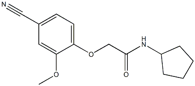  2-(4-cyano-2-methoxyphenoxy)-N-cyclopentylacetamide