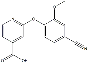 2-(4-cyano-2-methoxyphenoxy)pyridine-4-carboxylic acid|