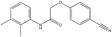 2-(4-cyanophenoxy)-N-(2,3-dimethylphenyl)acetamide,,结构式