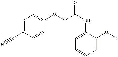 2-(4-cyanophenoxy)-N-(2-methoxyphenyl)acetamide