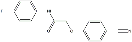  2-(4-cyanophenoxy)-N-(4-fluorophenyl)acetamide