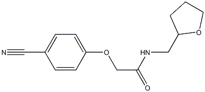 2-(4-cyanophenoxy)-N-(tetrahydrofuran-2-ylmethyl)acetamide|