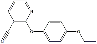 2-(4-ethoxyphenoxy)nicotinonitrile,,结构式