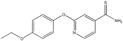2-(4-ethoxyphenoxy)pyridine-4-carbothioamide Structure