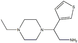 2-(4-ethylpiperazin-1-yl)-2-thien-3-ylethanamine Structure