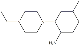 2-(4-ethylpiperazin-1-yl)-4-methylcyclohexanamine,,结构式