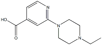 2-(4-ethylpiperazin-1-yl)pyridine-4-carboxylic acid,,结构式