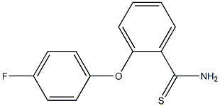 2-(4-fluorophenoxy)benzene-1-carbothioamide Structure