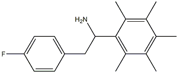 2-(4-fluorophenyl)-1-(2,3,4,5,6-pentamethylphenyl)ethan-1-amine 化学構造式