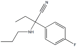 2-(4-fluorophenyl)-2-(propylamino)butanenitrile 结构式