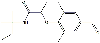 2-(4-formyl-2,6-dimethylphenoxy)-N-(2-methylbutan-2-yl)propanamide