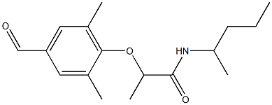 2-(4-formyl-2,6-dimethylphenoxy)-N-(pentan-2-yl)propanamide