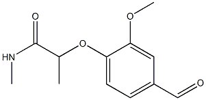 2-(4-formyl-2-methoxyphenoxy)-N-methylpropanamide