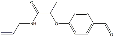 2-(4-formylphenoxy)-N-(prop-2-en-1-yl)propanamide Structure